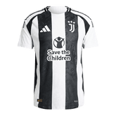 Juventus Home Soccer Jersey Authentic 2024/25- Save The Children Sponsor